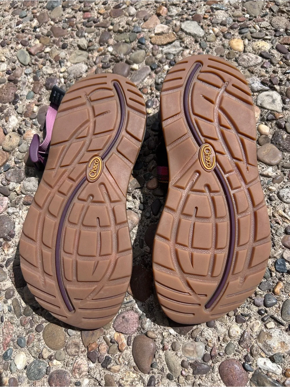 Chaco Size 7 Sandal Z/1 | Navy Pink Purple Orange Yellow | Errorweave Classic - Picture 8 of 9
